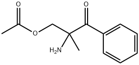 1-Propanone,  3-(acetyloxy)-2-amino-2-methyl-1-phenyl-,851746-65-1,结构式