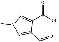 1H-Pyrazole-4-carboxylic acid, 3-formyl-1-methyl- Structure