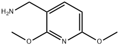 (2,6-二甲氧基吡啶-3-基)甲胺 结构式