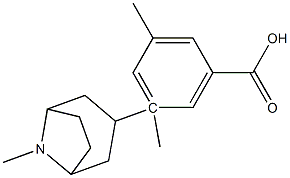 (1R,5S)-トロパン-3α-オール3,5-ジメチルベンゾアート 化学構造式