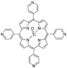 OXO[5,10,15,20-TETRA(4-PYRIDYL)PORPHINATO]TITANIUM(IV) Struktur