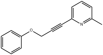 2-methyl-6-(3-phenoxyprop-1-yn-1-yl)pyridine 结构式