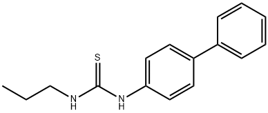 1-(biphenyl-4-yl)-3-propylthiourea Structure