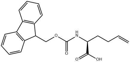 (S)-N-Fmoc-2-(3'-бутенил)глицин структура