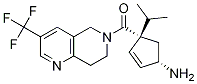 ((1S,4S)-4-氨基-1-异丙基-2-环戊烯)(3-(三氟甲基)-7,8-二氢-1,6-萘啶-6(5H)-基)甲酮,851916-40-0,结构式