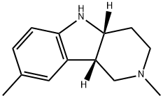 1,2,3,4,4A,9A-HEXAHYDRO-3,6-DIMETHYL-9H-PYRIDO[4,3-B]INDOLE, DIHYDROCHLORIDE Struktur
