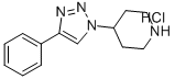 4-(4-苯基-1H-1,2,3-三唑-1-基)哌啶盐酸盐,852030-98-9,结构式