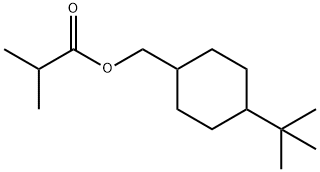 [4-(1,1-dimethylethyl)cyclohexyl]methyl isobutyrate Struktur