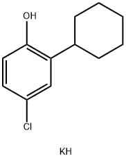 potassium 4-chloro-2-cyclohexylphenolate 结构式
