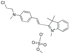 2-[2-[4-[(2-chloroethyl)methylamino]phenyl]vinyl]-1,3,3-trimethyl-3H-indolium methyl sulphate|