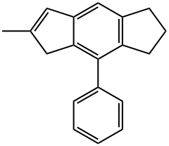6-甲基-4-苯基-1,2,3,5-四氢二环戊二烯并苯 结构式