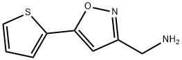 (5-THIEN-2-YLISOXAZOL-3-YL)METHYLAMINE Structure