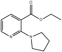 Ethyl 2-(1-pyrrolidinyl)nicotinate Structure