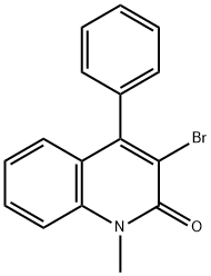 3-BROMO-1-METHYL-4-PHENYL-1H-2-QUINOLINONE 化学構造式