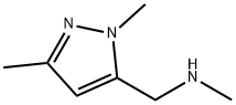 1-(1,3-ジメチル-1H-ピラゾール-5-イル)-N-メチルメタンアミン 化学構造式