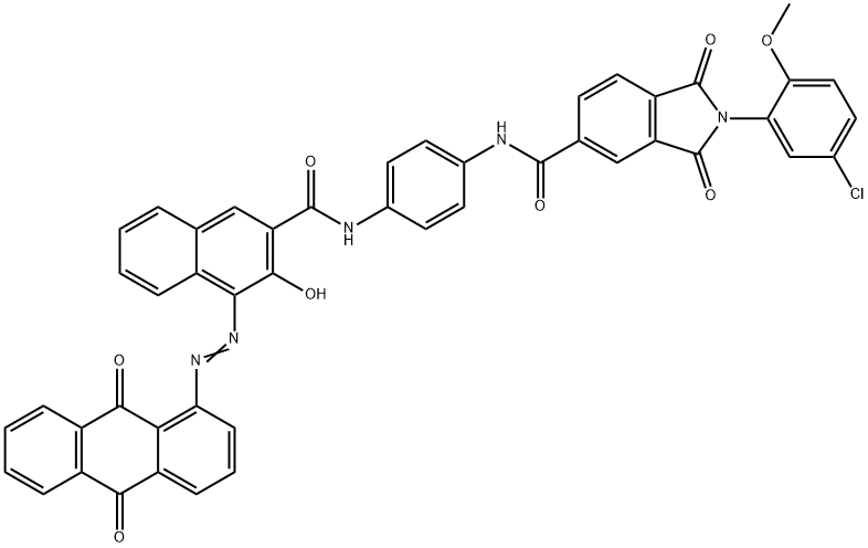 2-(5-chloro-2-methoxyphenyl)-N-[4-[[[4-[(9,10-dihydro-9,10-dioxo-1-anthryl)azo]-3-hydroxy-2-naphthyl]carbonyl]amino]phenyl]-2,3-dihydro-1,3-dioxo-1H-isoindole-5-carboxamide|