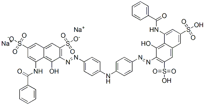 disodium 3,3'-[iminobis(4,1-phenyleneazo)]bis[5-(benzoylamino)-4-hydroxynaphthalene-2,7-disulphonate]|