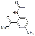 sodium 2-(acetylamino)-5-aminobenzoate 结构式