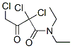 2,2,4-trichloro-N,N-diethyl-3-oxobutyramide Struktur
