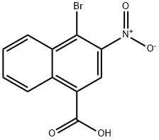 4-BROMO-3-NITRO-1-NAPHTHOIC ACID 化学構造式