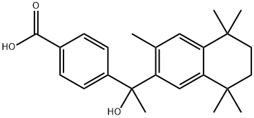 4-[1-羟基-1-(5,6,7,8-四氢-3,5,5,8,8-五甲基-2-萘基)乙基]苯甲酸, 852524-20-0, 结构式
