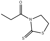 1-(2-硫酮-3-噻唑烷基)-1-丙酮 结构式