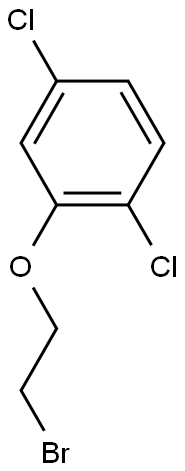 2-(2-溴乙氧基)-1,4-二氯苯 结构式