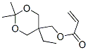 (5-ethyl-2,2-dimethyl-1,3-dioxan-5-yl)methyl acrylate Structure