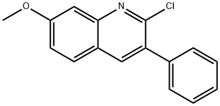 2-CHLORO-7-METHOXY-3-PHENYLQUINOLINE 结构式