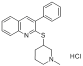 85275-44-1 2-[(1-甲基-3-哌啶基)硫基]-3-苯基喹啉盐酸盐