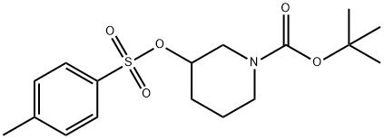1-BOC-3-(TOLUENE-4-SULFONYLOXY)-PIPERIDINE 化学構造式