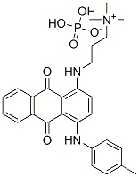 3-[[9,10-dihydro-9,10-dioxo-4-[(p-tolyl)amino]-1-anthryl]amino]propyltrimethylammonium dihydrogen phosphate|