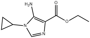 ethyl 5-aMino-1-cyclopropyl-1H-iMidazole-4-carboxylate,852854-29-6,结构式