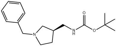 (R)-1-苄基-3-N-BOC-氨甲基吡咯烷,852857-09-1,结构式