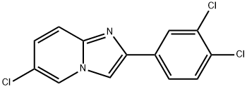 6-chloro-2-(3,4-dichloro-phenyl)-imidazo[1,2-a]pyridine Structure