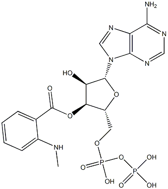 3'-O-(N-methylanthraniloyl)adenosine 5'-diphosphate 结构式