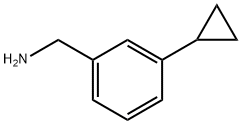 (3-Cyclopropylbenzyl)amine 化学構造式