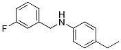 (4-乙基苯基)(3-氟苯基)甲胺,852934-06-6,结构式