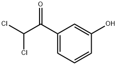 2,2-Dichloro-1-(3-hydroxyphenyl)-ethanone Struktur