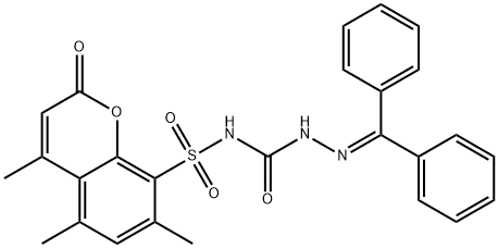 85302-47-2 3-(benzhydrylideneamino)-1-(4,5,7-trimethyl-2-oxo-chromen-8-yl)sulfony l-urea