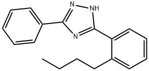 3-(2-butylphenyl)-5-phenyl-2H-1,2,4-triazole Structure