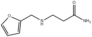 3-[(2-フリルメチル)アミノ]プロパンアミド 化学構造式