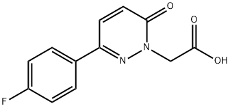 2-[3-(4-氟苯基)-6-氧代-哒嗪-1-基]乙酸, 853318-09-9, 结构式