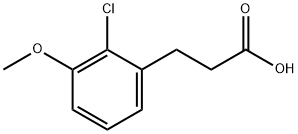 3-(2-氯-3-甲氧苯基)丙酸, 853331-56-3, 结构式