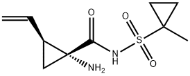 CYCLOPROPANECARBOXAMIDE, 1-AMINO-2-ETHENYL-N-[(1-METHYLCYCLOPROPYL)SULFONYL]- Structure