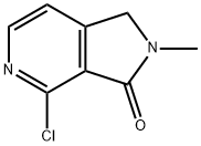 4-CHLORO-1,2-DIHYDRO-2-METHYL-3H-PYRROLO[3,4-C]PYRIDIN-3-ONE 化学構造式
