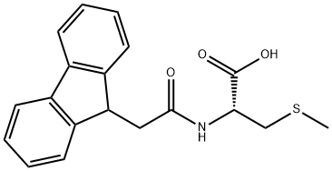 N-(9H-fluoren-9-ylacetyl)-S-methylcysteine Struktur