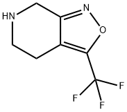 3-三氟甲基-4,5,6,7-四氢异恶唑并[3,4-C]吡啶, 853784-23-3, 结构式