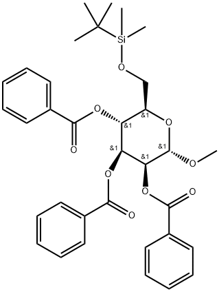 853879-39-7 甲基 6-O-[(叔丁基)二甲基硅烷基]-ALPHA-D-吡喃甘露糖苷三苯甲酸酯