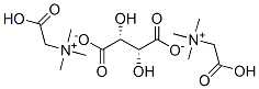 bis[(carboxymethyl)trimethylammonium] [R-(R*,R*)]-tartrate Struktur